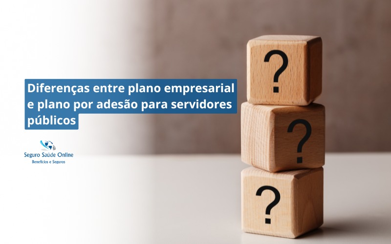 Diferenças entre plano empresarial e plano por adesão para servidores públicos